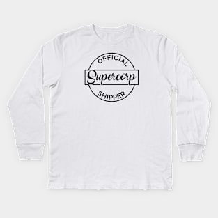 Official Supercorp Shipper Kids Long Sleeve T-Shirt